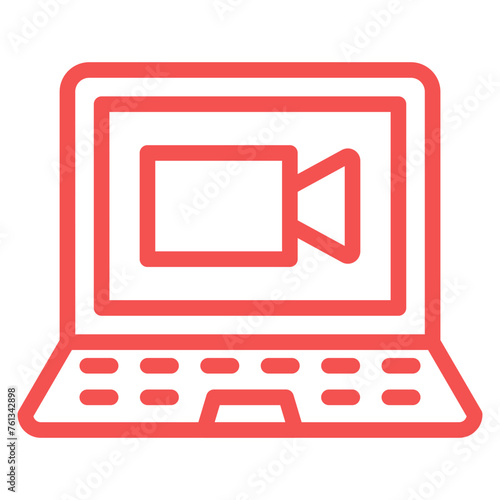 Videocall Discussion Icon Style