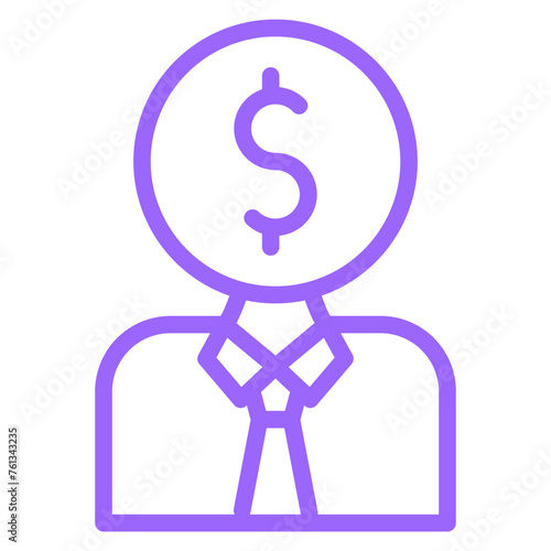 Junior Sales Rep Icon Style