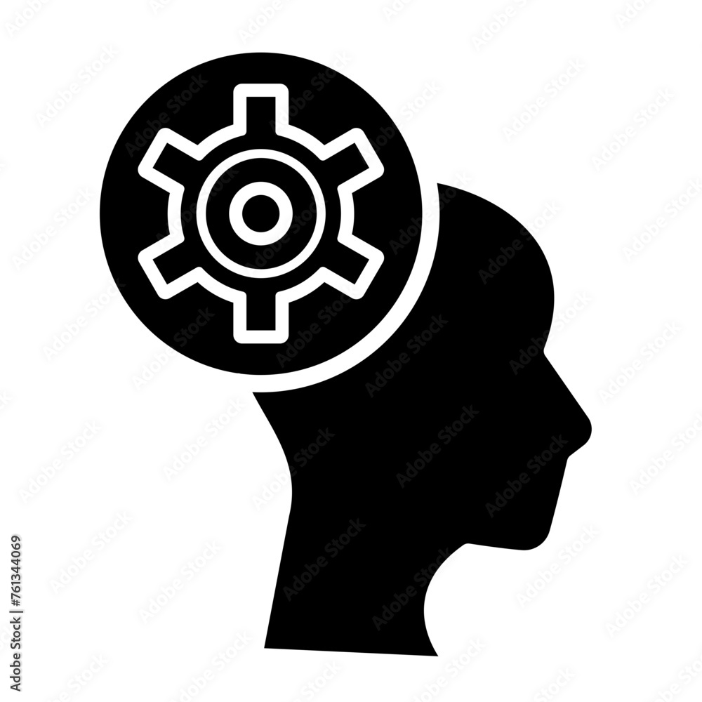Intelligence glyph icon Intelligence glyph icon