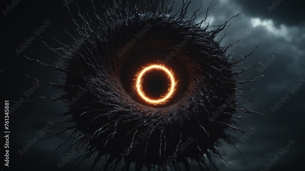 dark ambient abstract background, a scary dark black hole in a horror universe, horror dimension, dark lightning strikes, dramatic, cinematic lighting, wallpaper, design template, creative concept dark ambient abstract background, a scary dark black hole in a horror universe, horror dimension, dark lightning strikes, dramatic, cinematic lighting, wallpaper, design template, creative concept