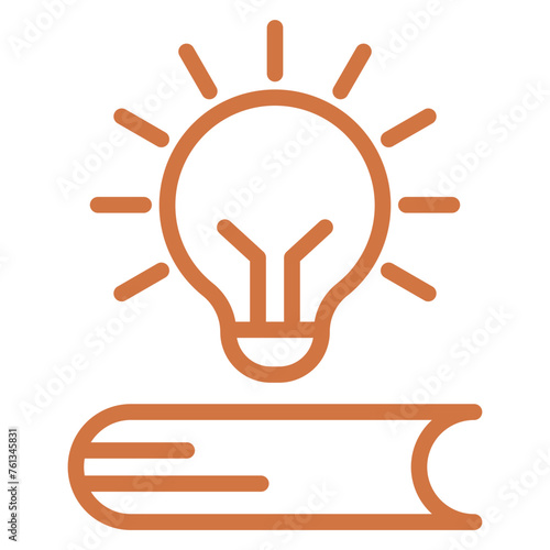 Book Lamp Icon Style