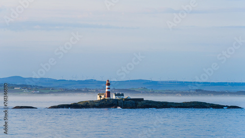 Lighthouse over FjordSailing, Stavanger, Boknafjorden, Norway, Europe