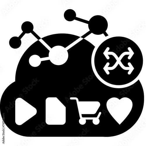 Content & Transit Network, Transit Network Icon - Black, Solid
