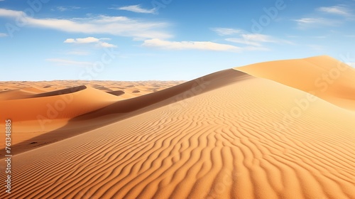 barren desert background during the day. sand mountains  sand seas