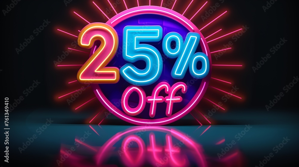 A colourful neon sign Illustrating A colourful neon sign Illustrating