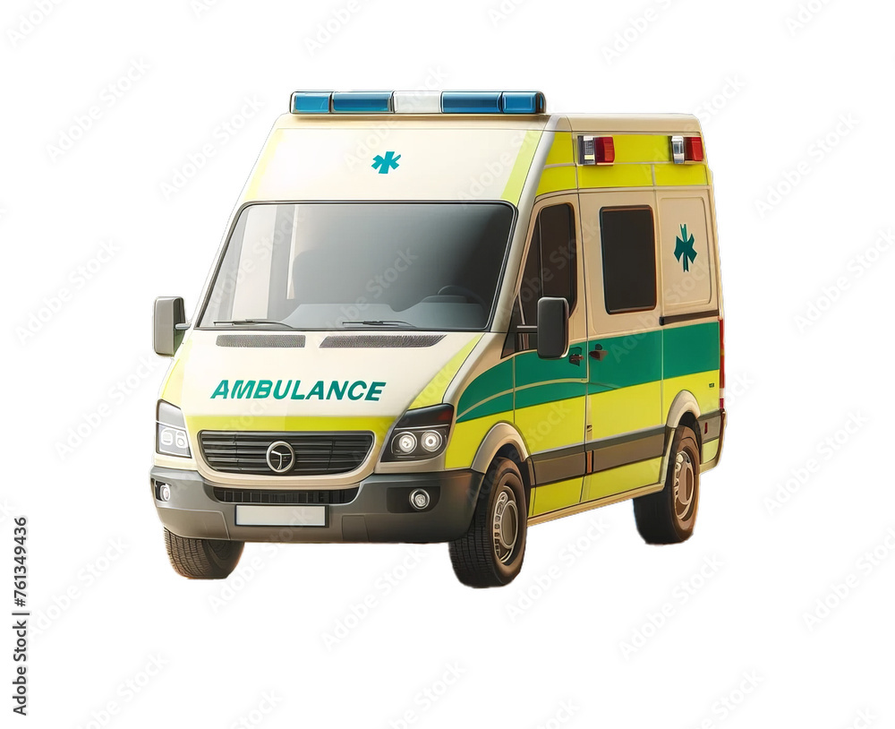 Ambulance on a Transparent Background Ambulance on a Transparent Background