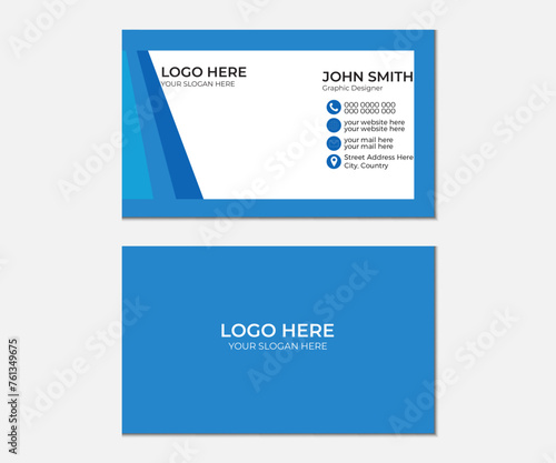 Modern business card design . double sided business card design template . visiting card for business and personal use.