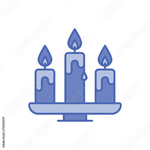 Duo Tone Candles vector icon