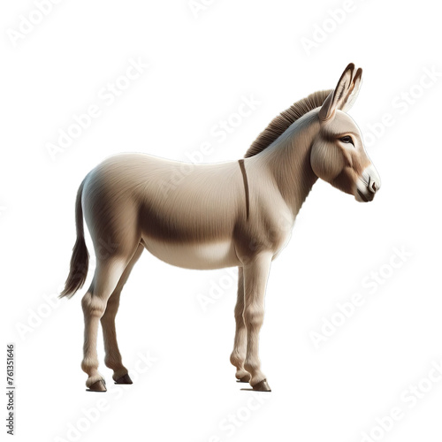Donkey on a Transparent Background