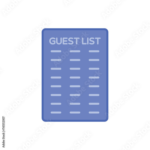 Duo Tone Guest List vector icon