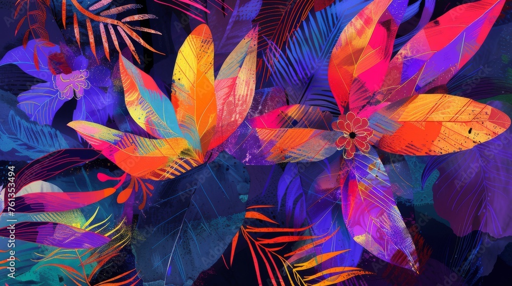 Abstract Floral Digital Art Abstract Floral Digital Art