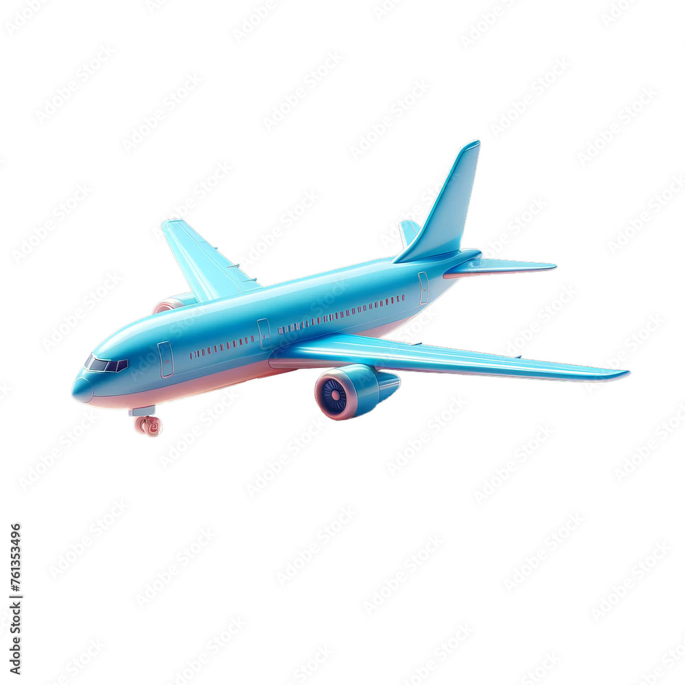 Airplane on Transparent Background