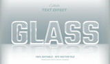 glass editable text effect