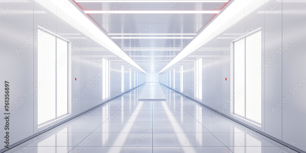 Sci fi white interior concept Sci fi white interior concept