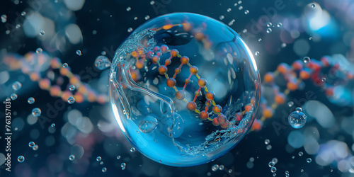 DNA cells, medical concept