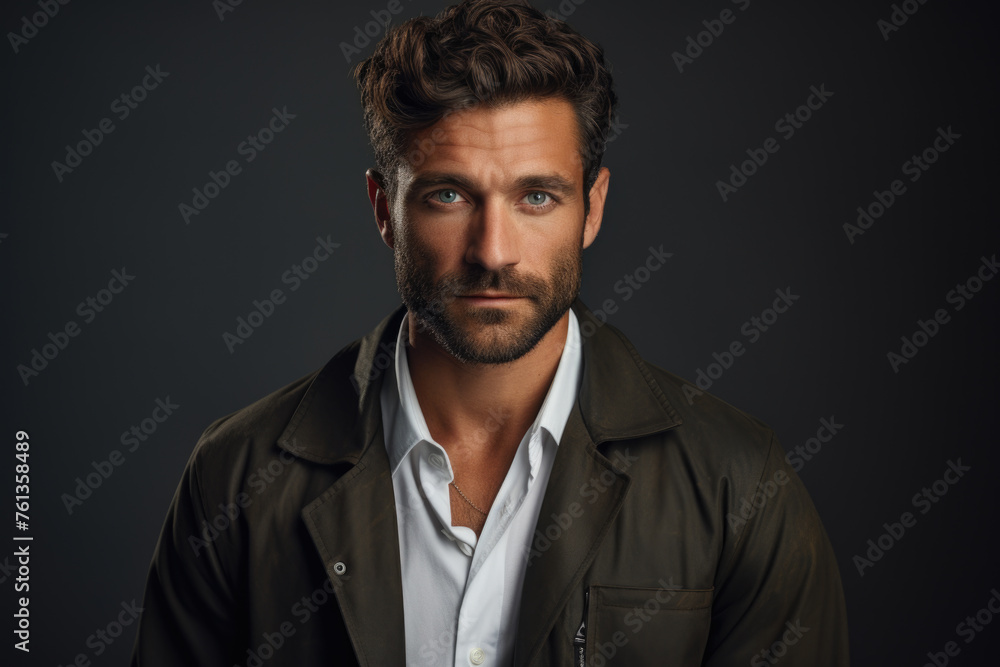 Man in black jacket Man in black jacket