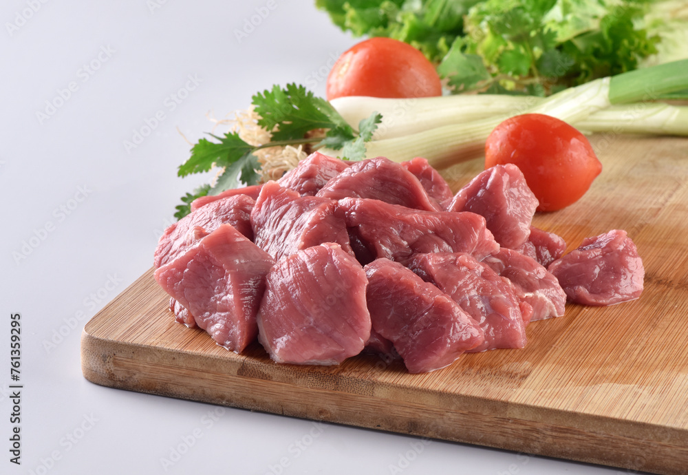 Boneless beef boti or boneless beef cubes Boneless beef boti or boneless beef cubes