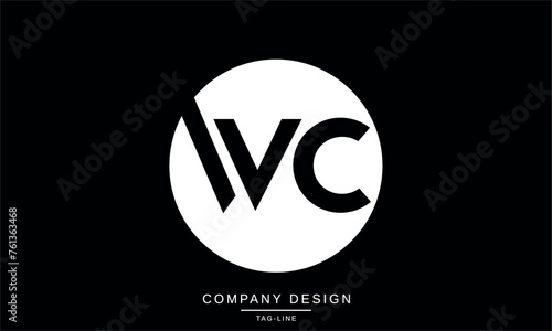 WC, CW Abstract Letters Logo Monogram Design Vector