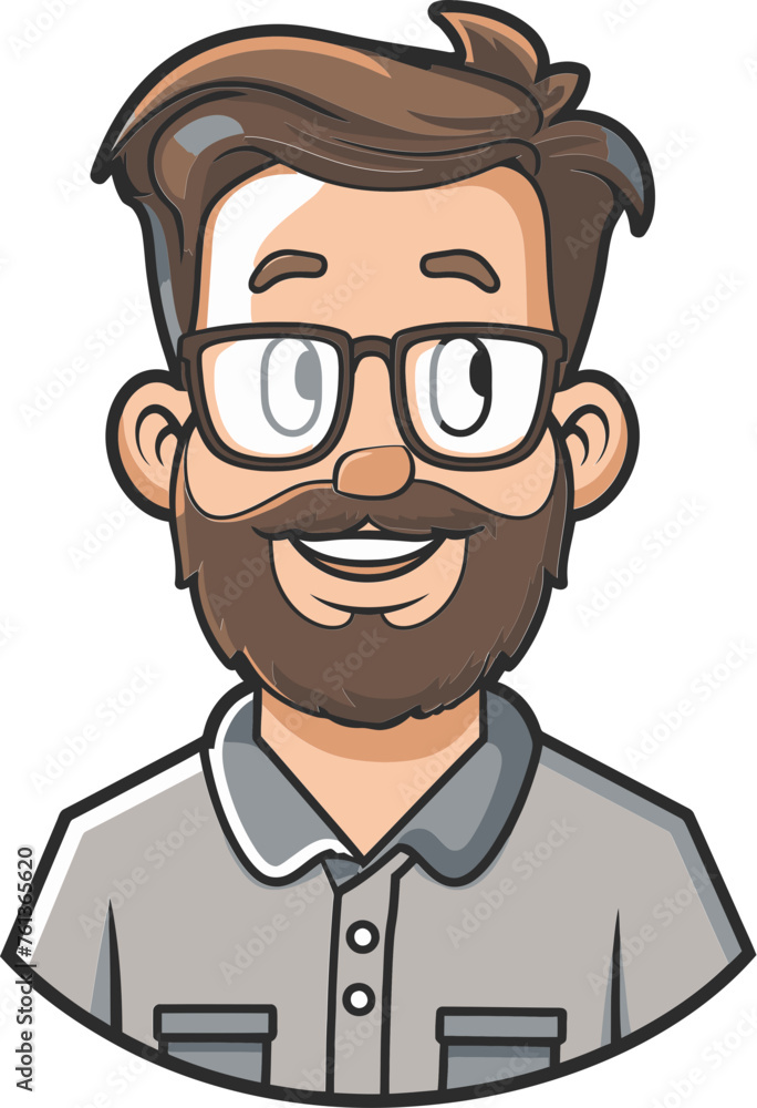 Thoughtful Man Vector Character Thoughtful Man Vector Character