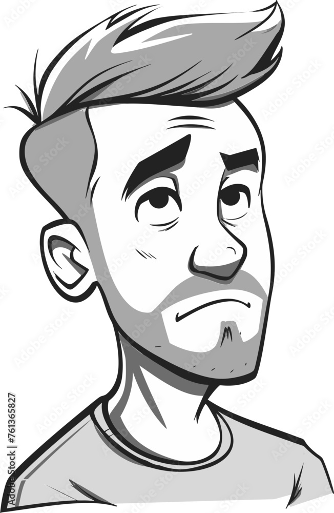 Obraz premium Stylish Man Vector Figure