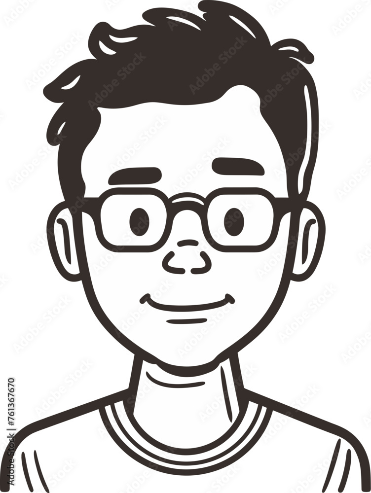 Obraz premium Stylish Man Vector Image