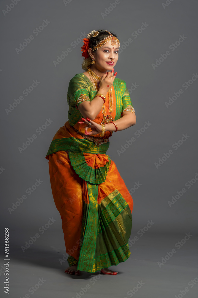 Indian woman dancing Classic Indian Dance