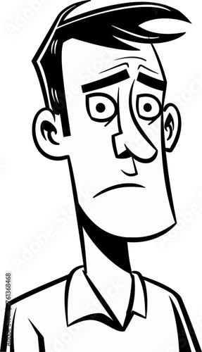 Confident Man Vector Sketch