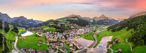 Engelberg, Switzerland Panorama in the Alps