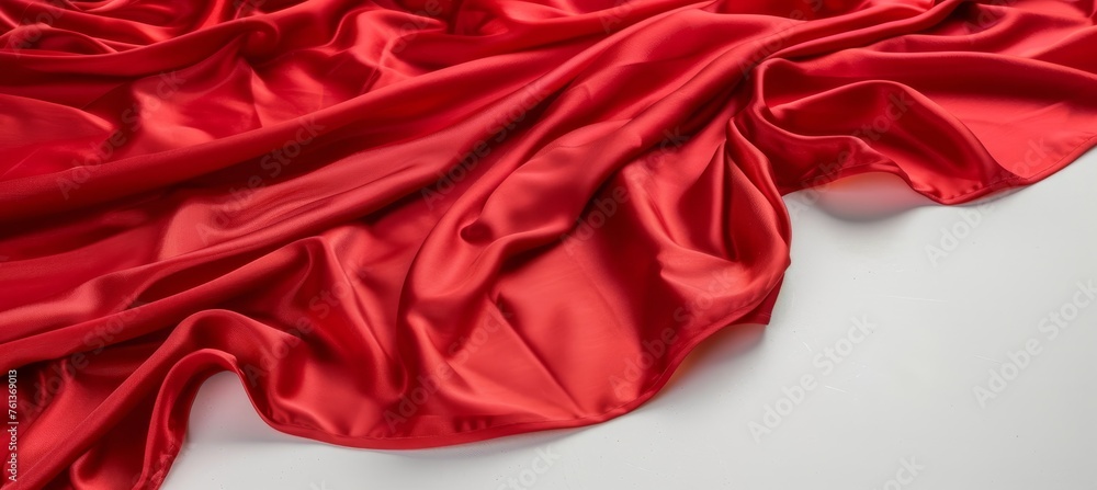 Obraz premium Elegant red silk background with delicate texture for design projects and decoration