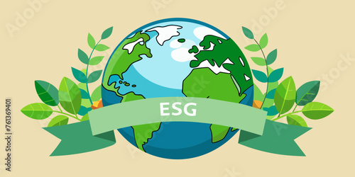 world globe planet earth background banner sustainable environment ecology nature regeneration eco friendly green energy care for nature esg concept
