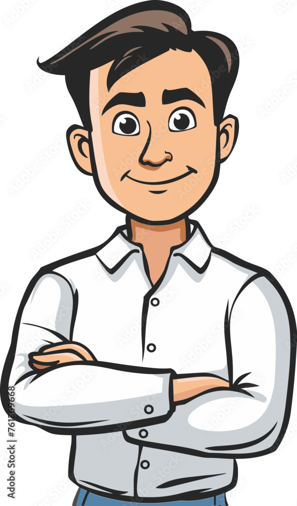 Confident Businessman Vector Design Confident Businessman Vector Design