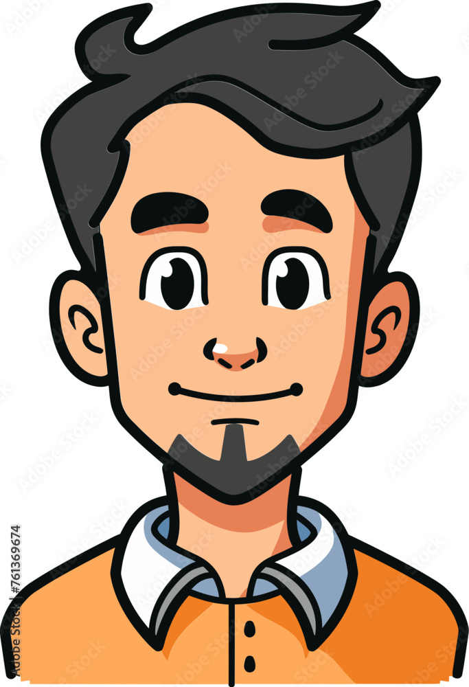 Elegant Man Vector Cartoon