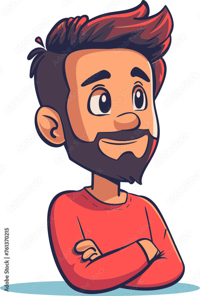 Urban Explorer Man Vector Portrait Urban Explorer Man Vector Portrait