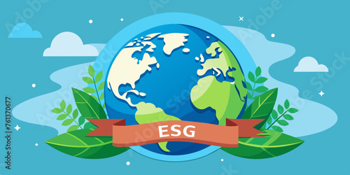 world globe planet earth background banner sustainable environment ecology nature regeneration eco friendly green energy care for nature esg concept
