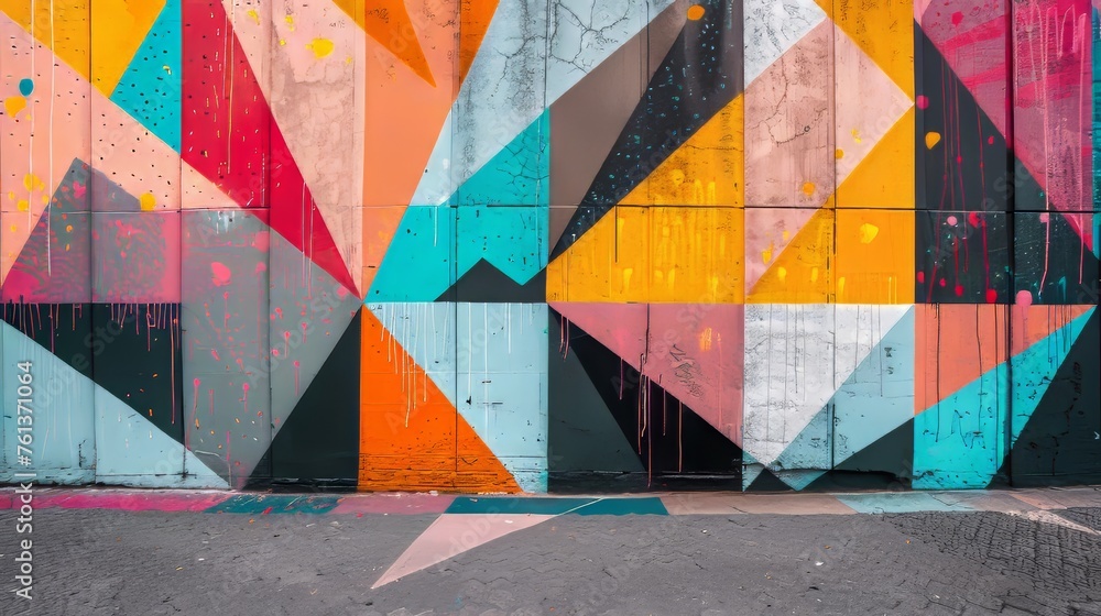 Fototapeta premium Urban Geometry in Street Art