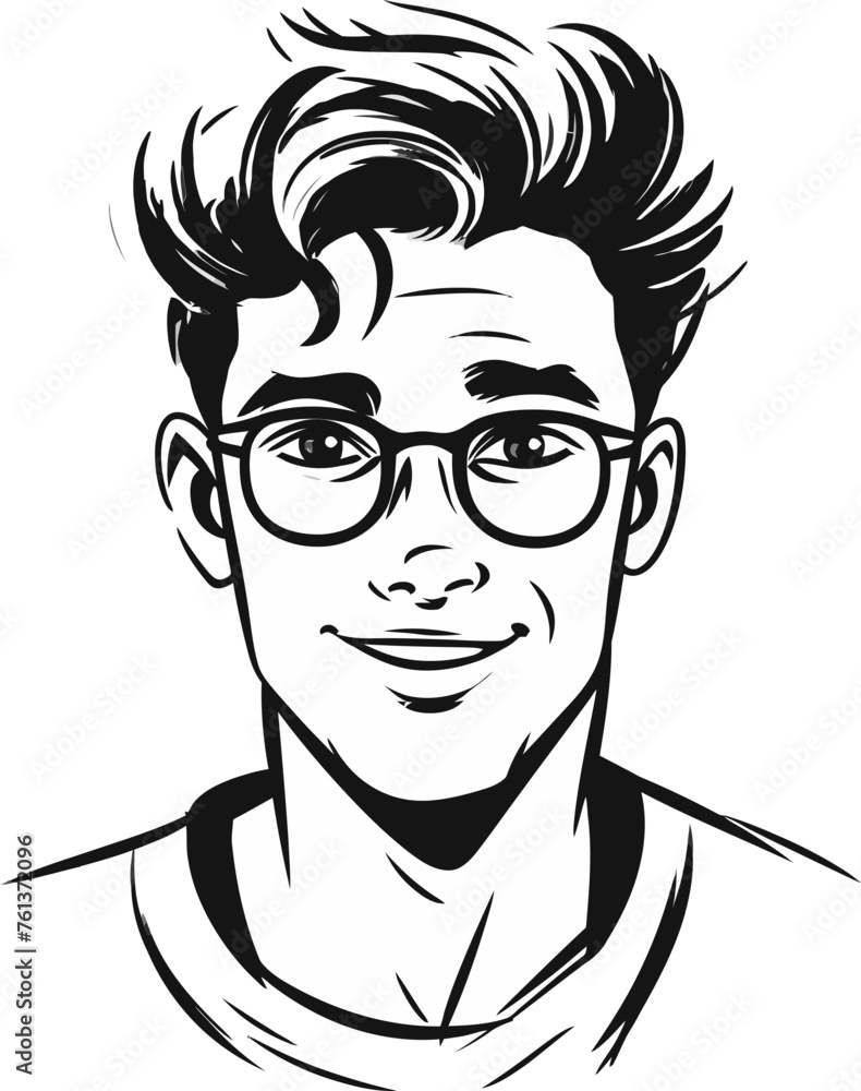 Obraz premium Fitness Trainer Man Vector Graphic