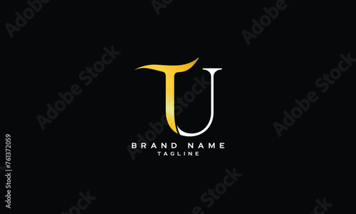 TUJ, TJU, UTJ, UJT, JUT, JTU, TJ, JT, Abstract initial monogram letter alphabet logo design