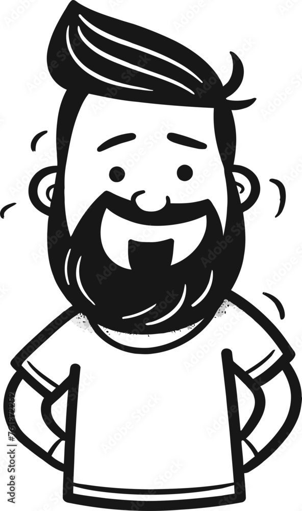 Mindfulness Coach Man Vector Illustration Mindfulness Coach Man Vector Illustration