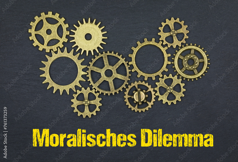 Moralisches Dilemma - obrazy, fototapety, plakaty 
