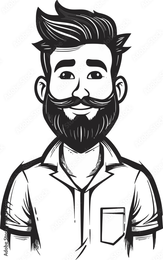 Obraz premium Environmental Conservation Man Vector Silhouette