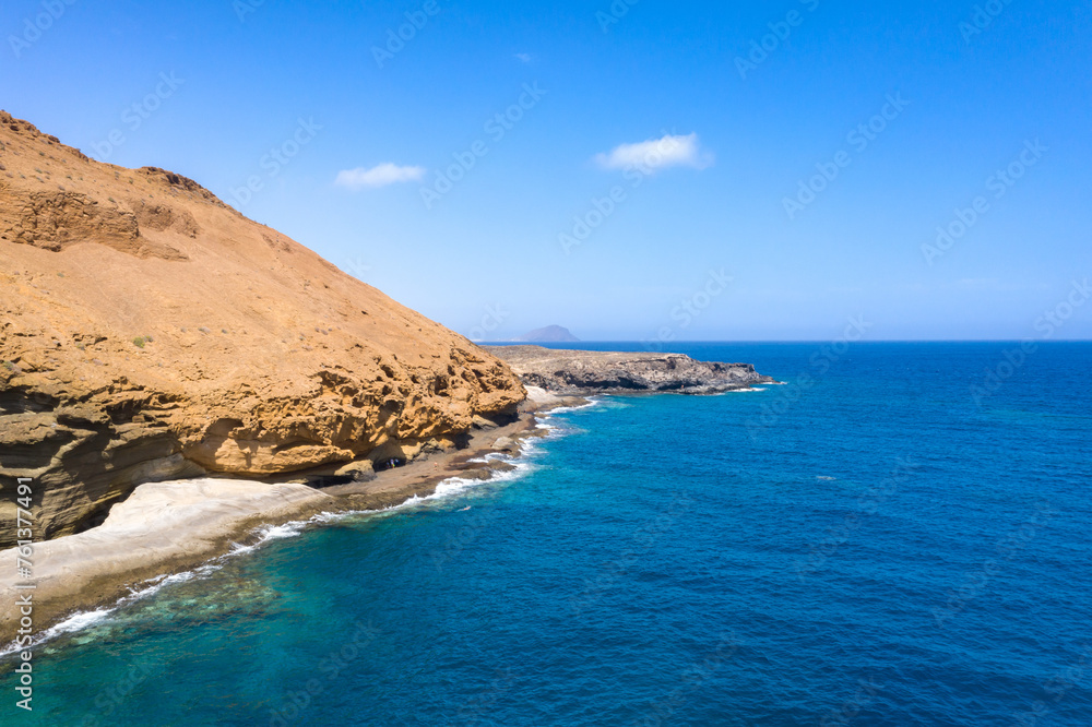 Aerial View of Montana Amarilla with Coastal Landscape, Tenerife Aerial View of Montana Amarilla with Coastal Landscape, Tenerife