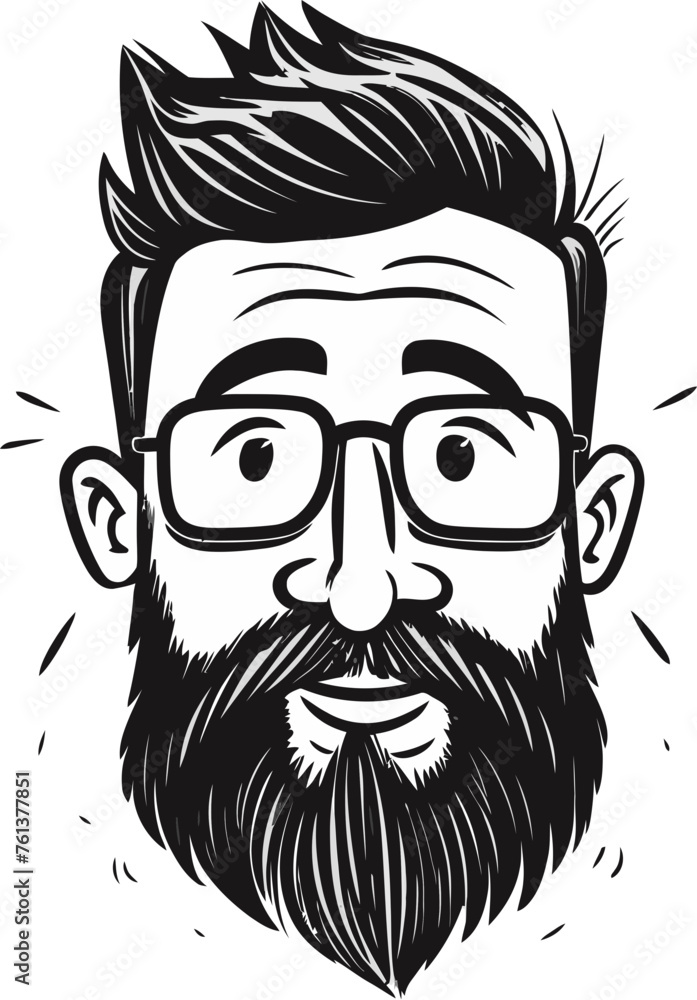 Tech Geek Innovation Entrepreneurial Visionary Creative Genius Man Vector Image