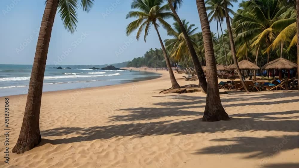 magnificent beach in Goa India magnificent beach in Goa India