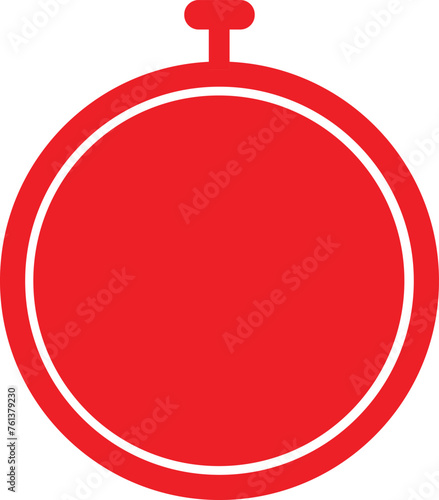 Stop watch icon, counting down,white background.