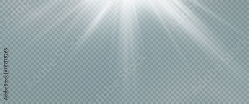 Set of realistic vector gold stars png. Set of vector suns png. Golden flares with highlights.	