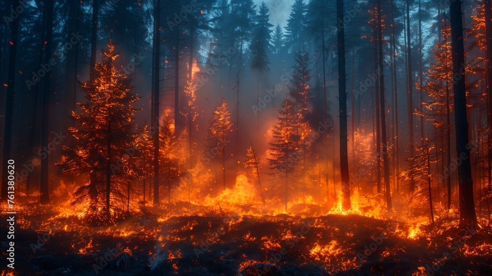 Forest Engulfed in Flames Forest Engulfed in Flames