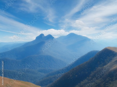 Mountains layers. Travel wallpaper. Copy space for text. Background.