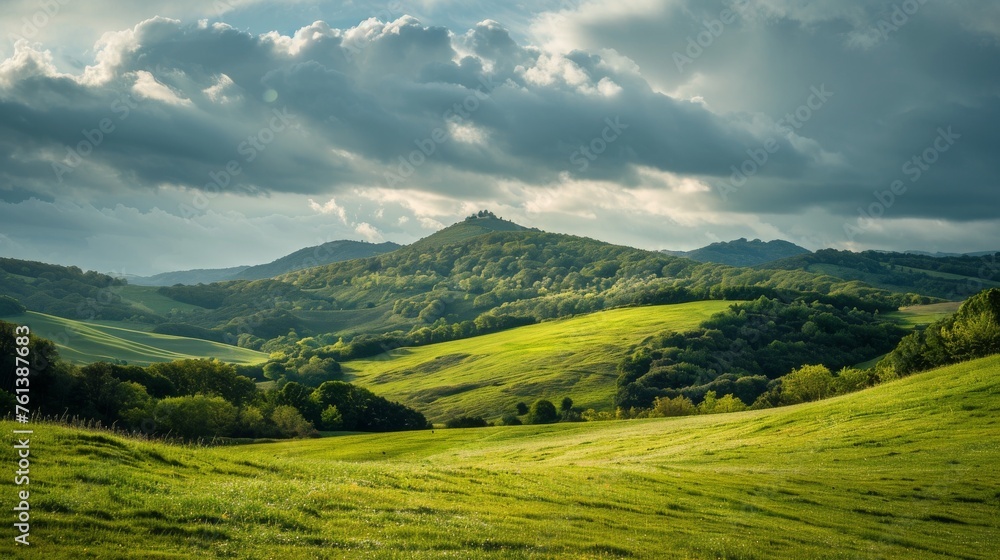 Green Rolling Hills Landscape Green Rolling Hills Landscape