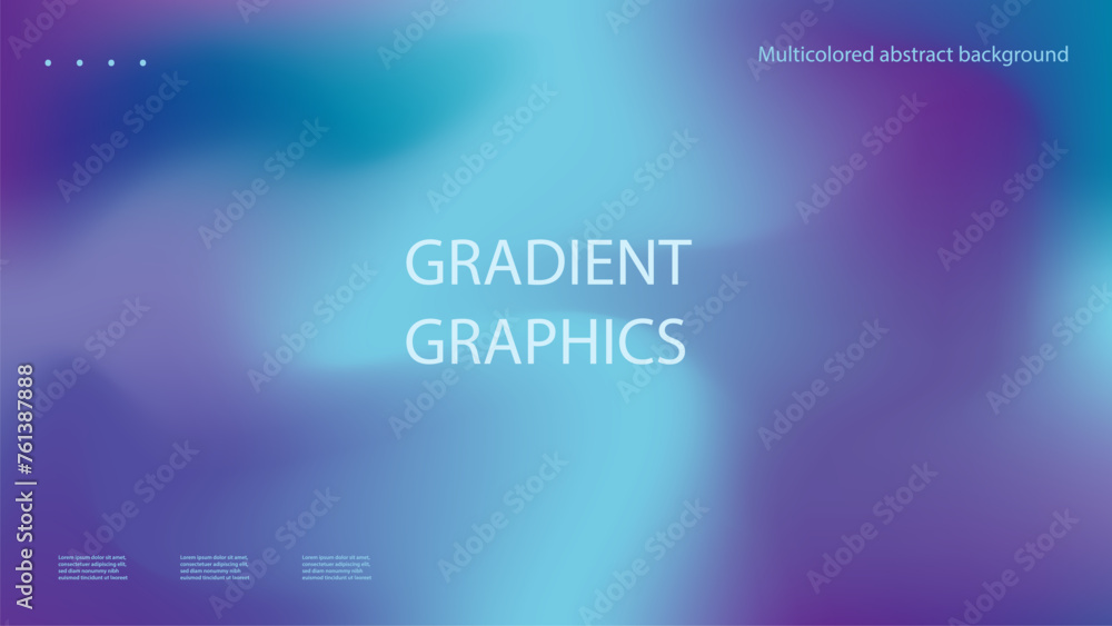 Trendy minimalist fluid blurred gradient background. Modern background for poster, brochure, advertisement, placards, website landing page.