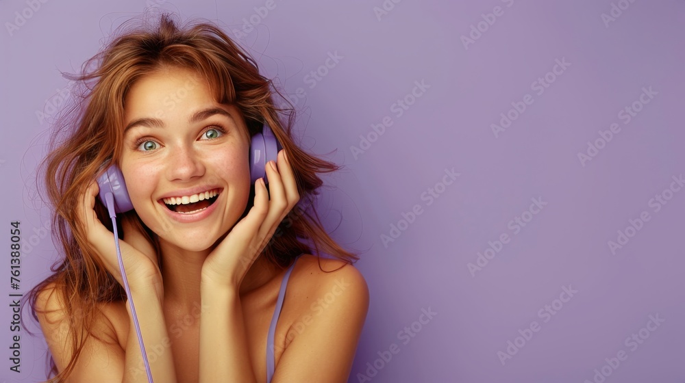 Woman With Curly Hair Talking on Phone Woman With Curly Hair Talking on Phone